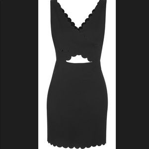 Top shop scalloped body con dress